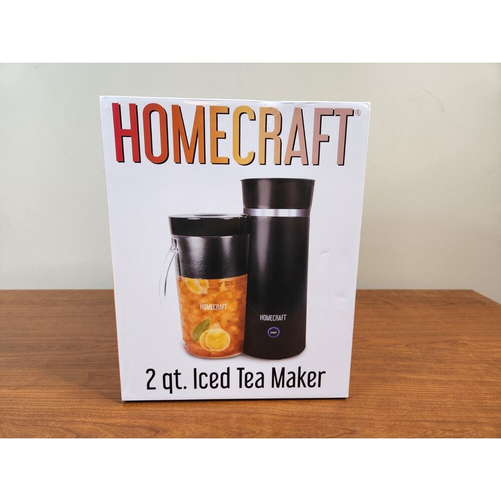 HomeCraft 2-Quart Iced Tea Maker ~ Black ~ Sealed New